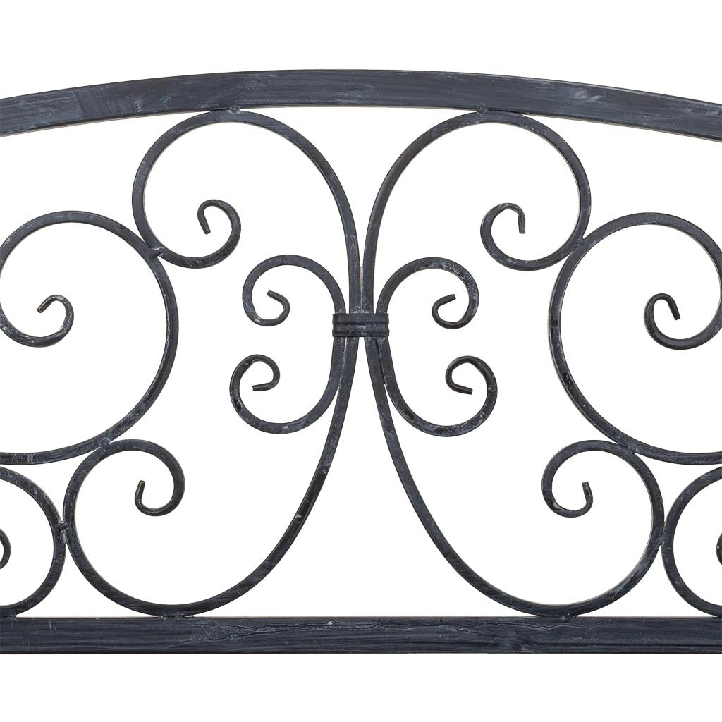 Sgabello in metallo grigio 123x53x91h