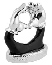 Mickey Love Scultura da Appoggio - Nero/Argento h.9