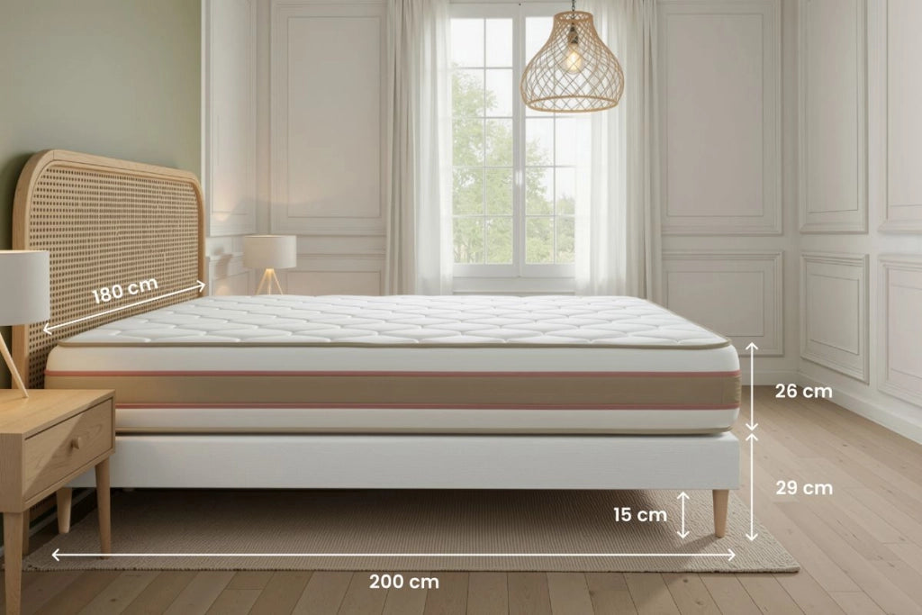 Set materasso e base 180x200 cm - Le Délicat