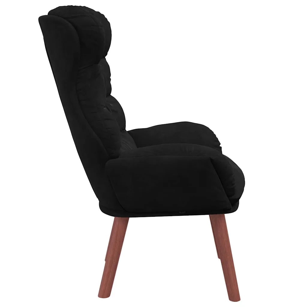 poltrona Nero 69 x 74 x 93 cm Velluto 42001893