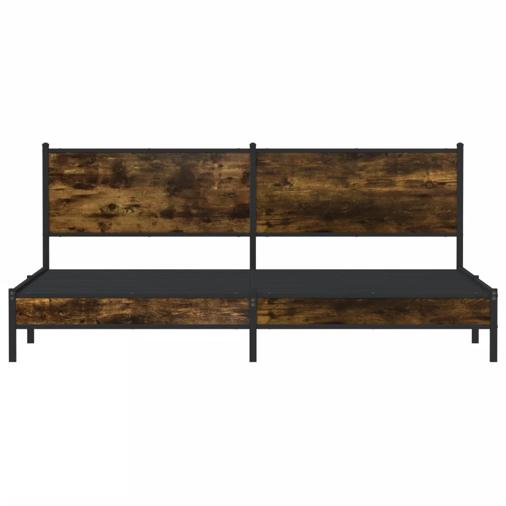 Giroletto senza Materaso in Metallo Rovere Fumo 193x203 cm 3301379
