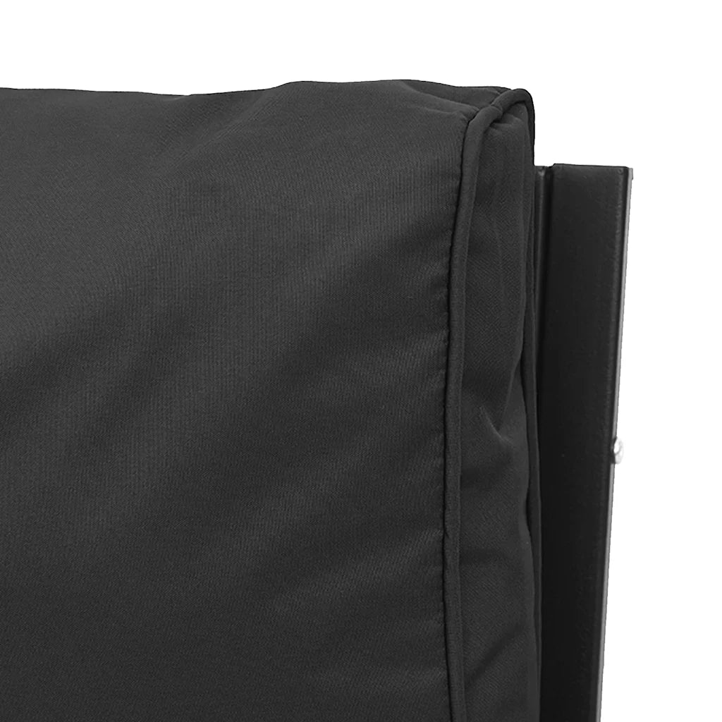Sedia da Giardino con Cuscini Grigi 68x76x79 cm Acciaio 362714