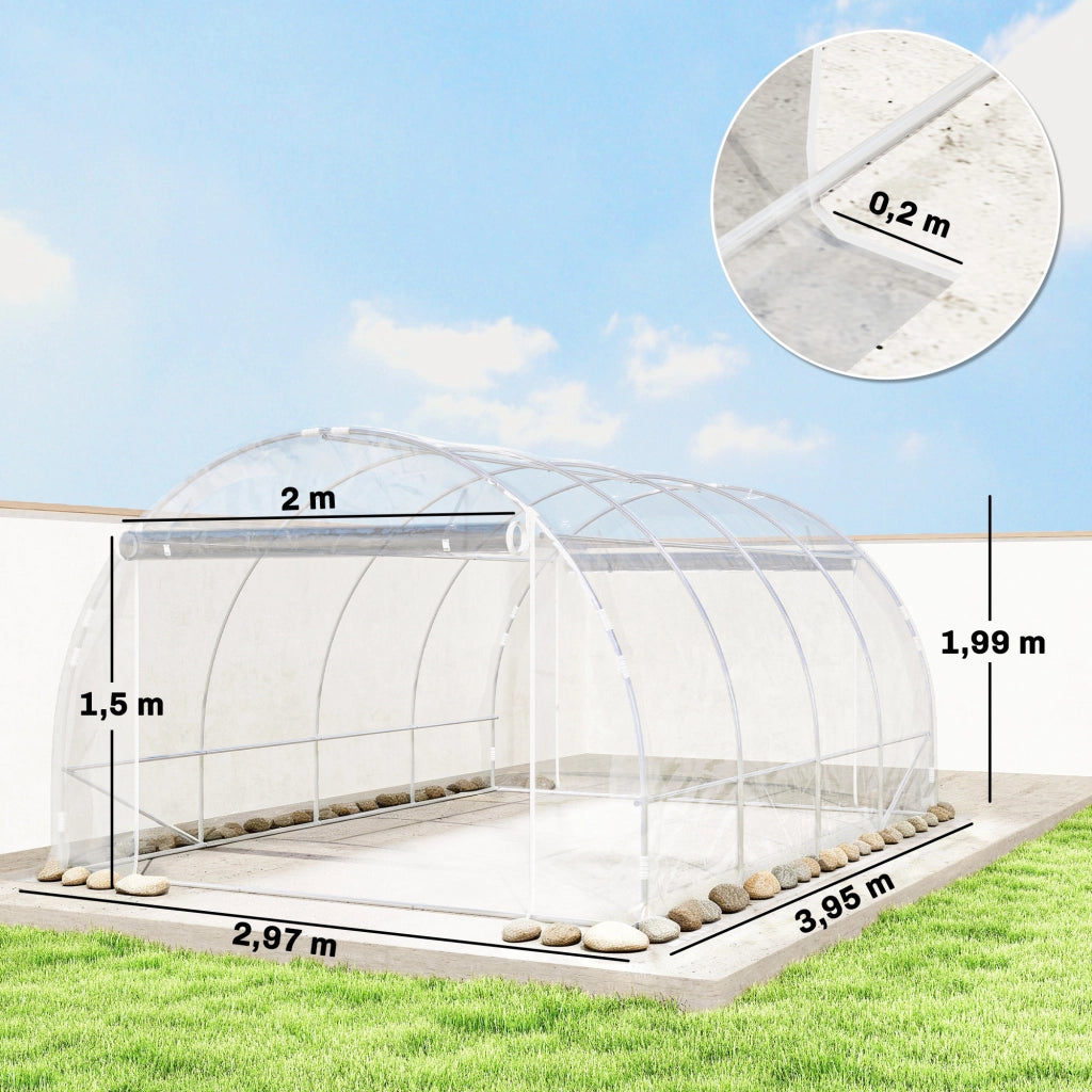 Serra Polytunnel ¨C Minimal ¨C Verde Trasparente 2x3x2m