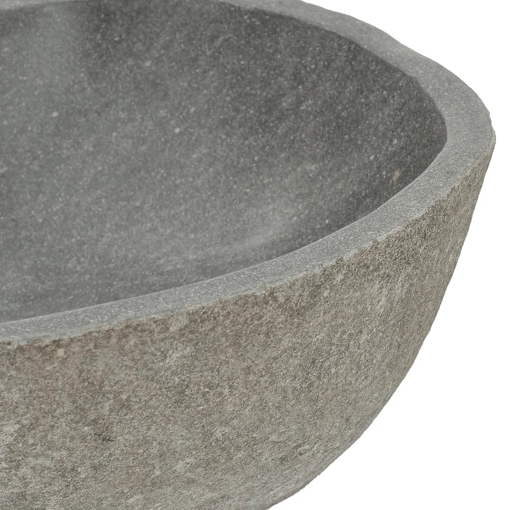 Lavandino-Lavabo in Pietra di Fiume Ovale (37-46)x(29-36) cm