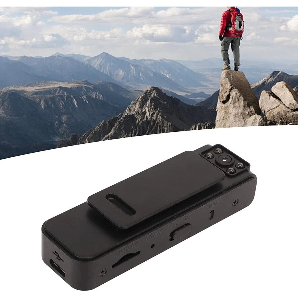 Trade Shop - Telecamera Spia Microcamera Infrarossi Bodycam Visione Notturna Registratore -