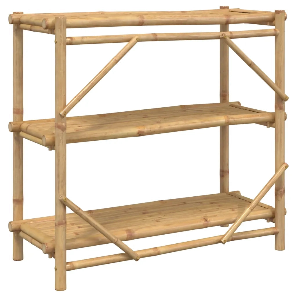 Scaffale 3 Ripiani 100x40x90 cm in Bambù 366458