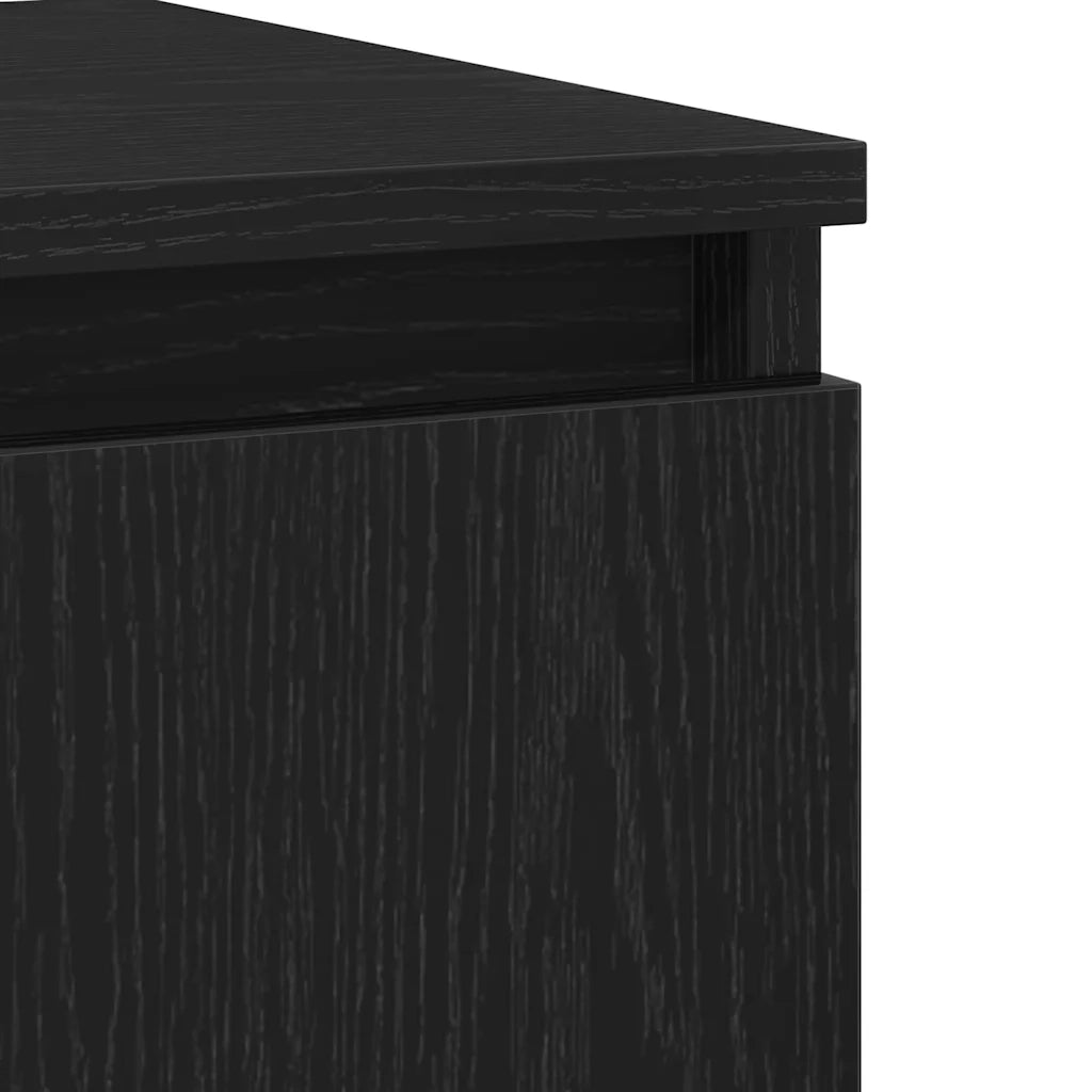Credenza Rovere Nero 104 x 35 x 70 cm Legno multistrato 862597