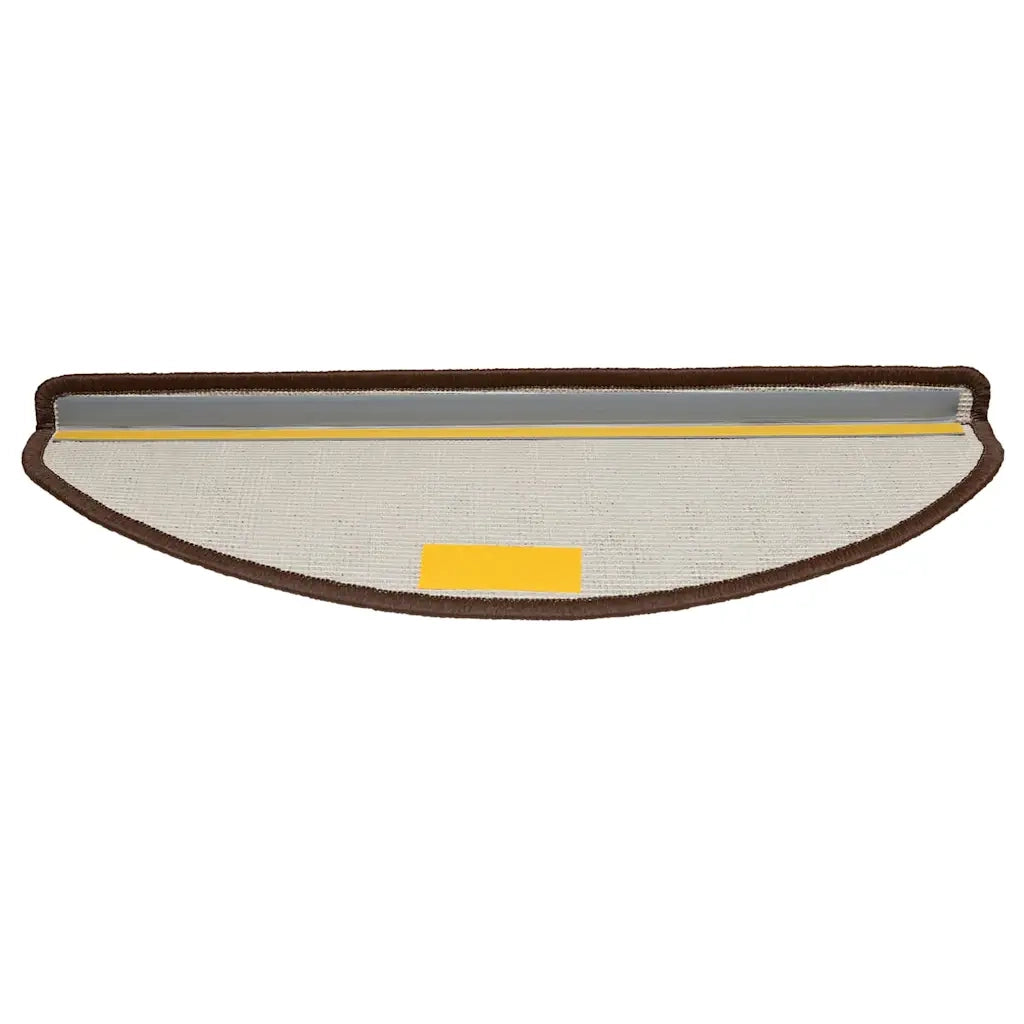 Tappetini per scale 30 pz 65x21x4 cm Marrone Semicircolari Grandi 3365815