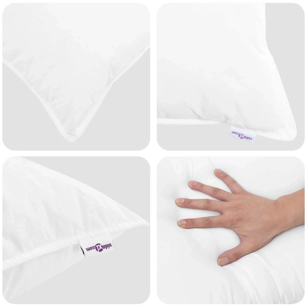 Piumone | Duvet per tutte le stagioni 3 pz Bianco Microfibra