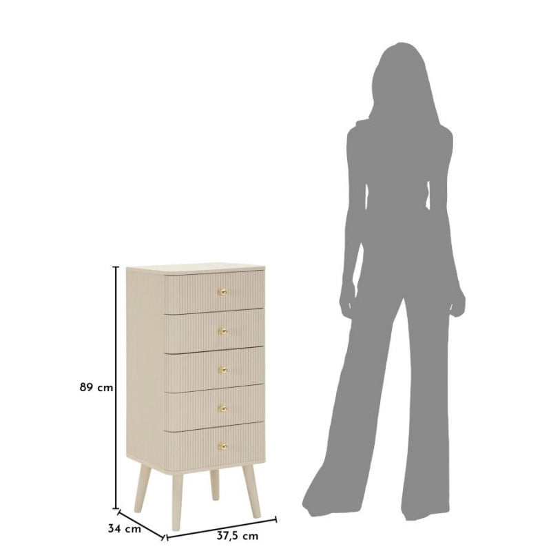 Cassettiera Shy cm 37,5x34x89
