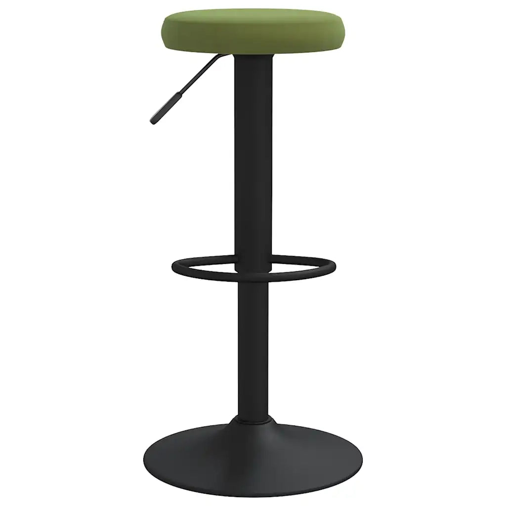 Sgabelli da Bar 2 pz Verde Chiaro in Velluto 333145