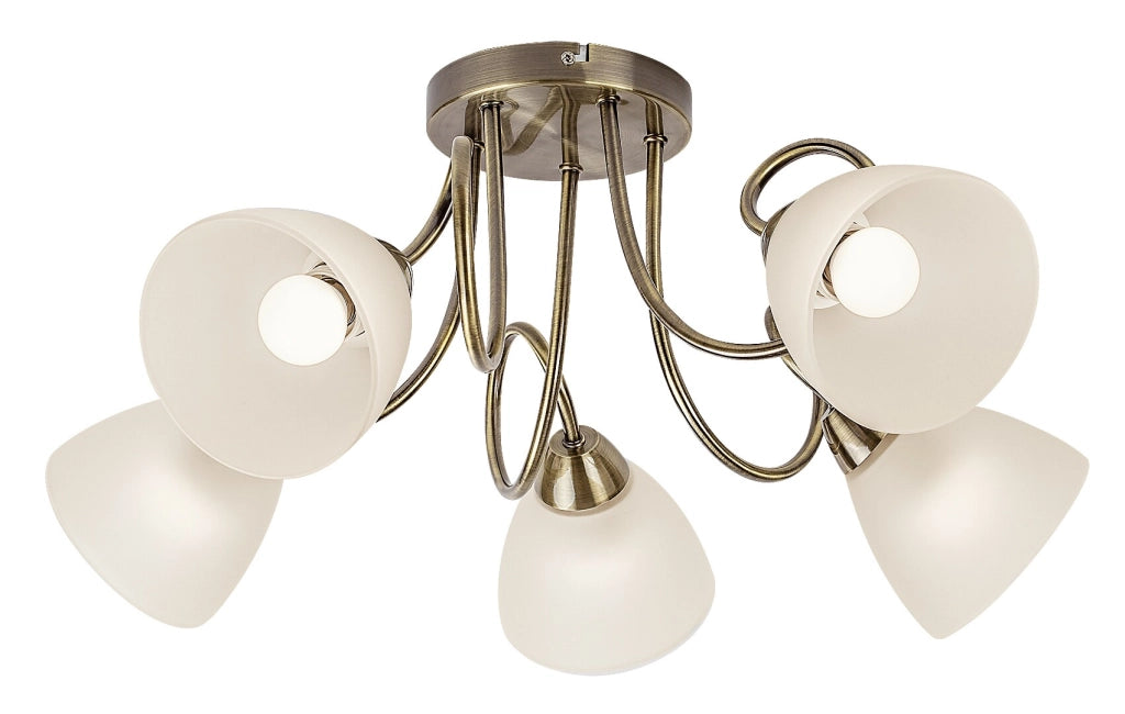 Lampada da soffitto Palomina 5 luci bronzo Rabalux