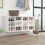 Scarpiere 2 pz-Set di 2 Scaffale per scarpe Bianche 52,5x30x50 cm
