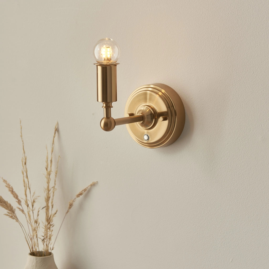 Applique LED ricaricabile 1,5W dimmer ottone antico Endon