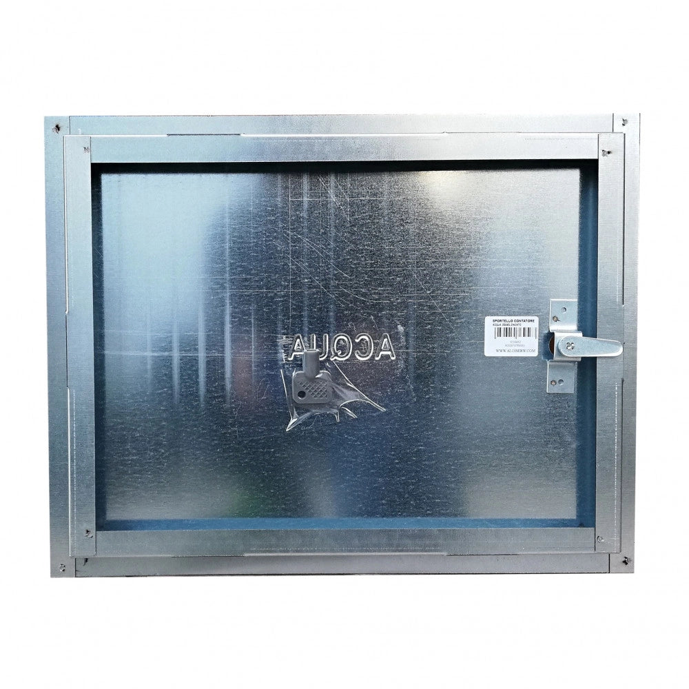 Sportello portello porta zincata per chiusura nicchia contatore acqua, scegli se  lc 40 x hc 30 cm ( ln 36 x hn 26 cm )