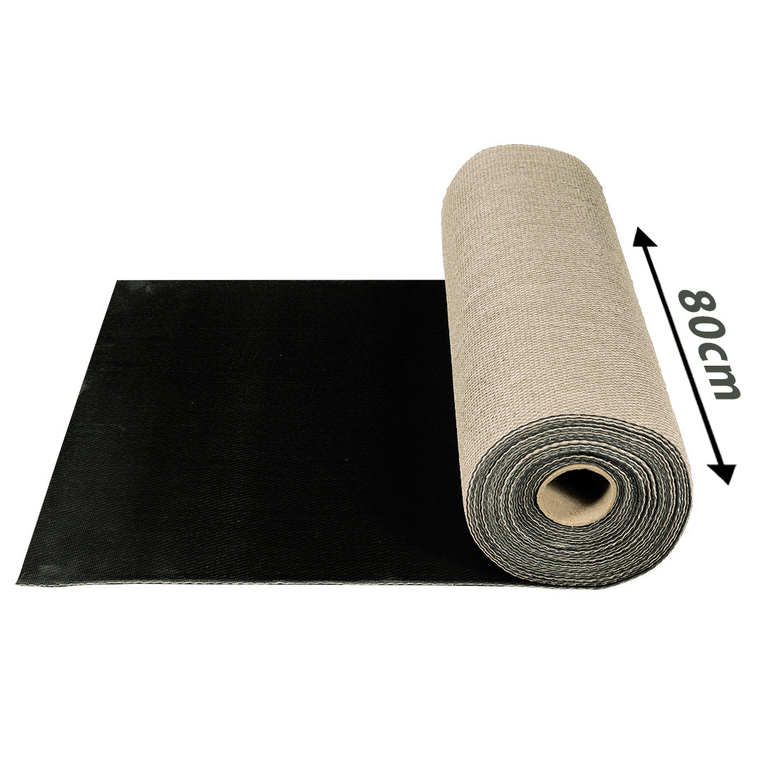 Tappeto vinilico di alta qualità marrone chiaro 80x800