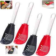 Set di Spatole da Cucina 4 pezzi - Spatola da Cucina Multifunzionale - Spatola da Cucina in Silicone - Aria/Afflusso/Raspoio - Materiale Polypropileno - Dimensioni 23 x 7,5 x 2,5 cm
