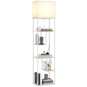 Lampada da Terra con Mensole ¨C Xylo ¨C Temperatura Colore Regolabile 3000K-6500K con Telecomando E27