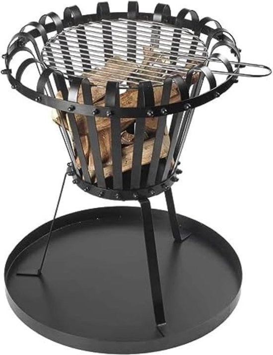 Griglia per giardino - 53 x 5 x 52,5 cm - Nero