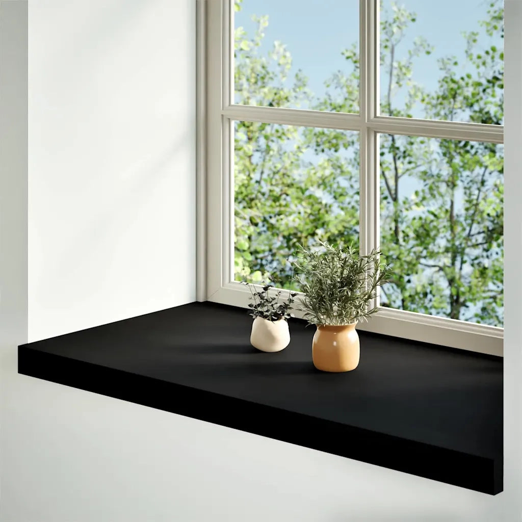 Davanzali 2 pz Marrone Scuro 90x40x2 cm Legno Massello Rovere