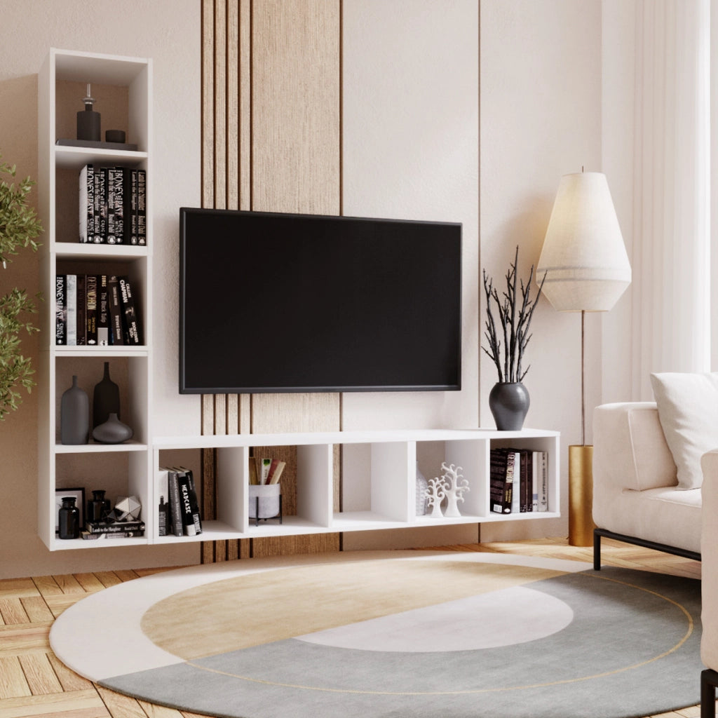 Libreria modulare Modus 1x1 a cubo bianca