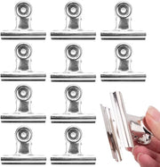 Viti a clip 10 pezzi - Acciaio inossidabile - 90 mm - Forcelle robuste - Adatte per oggetti fino a 40 mm - Orecchio di attacco - Viti a clip