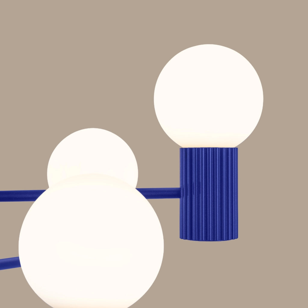 Lampadario HALO 6 ultramarino