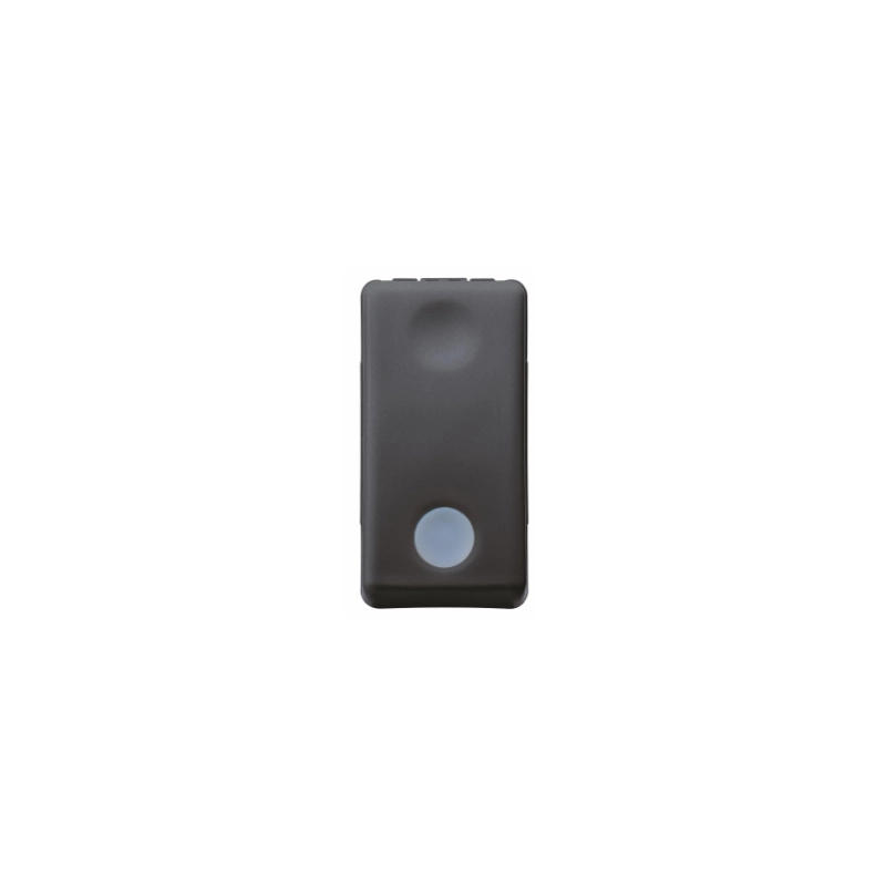 DEVIATORE UNIPOLARE ILLUMINABILE 'SISTEM' 16Ax 250V - Nero - GEWISS