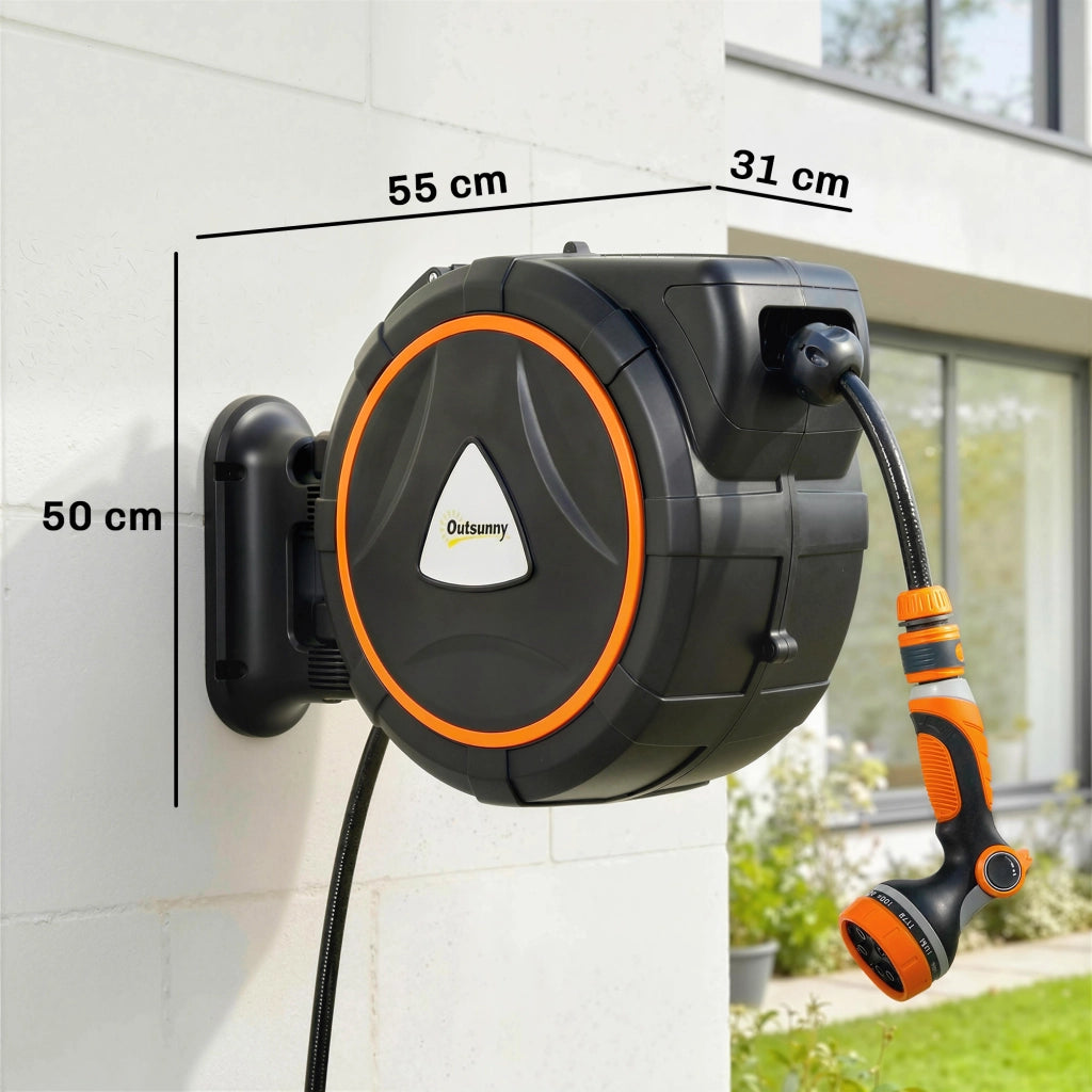 Avvolgitubo Retrattile ¨C Minimal ¨C 28+2m con Riavvolgimento Automatico e Sistema di Bloccaggio
