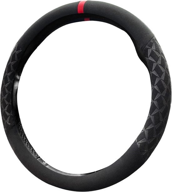 Alcantara Look guida auto - antislip soffice - sport - 37-38 cm - nero