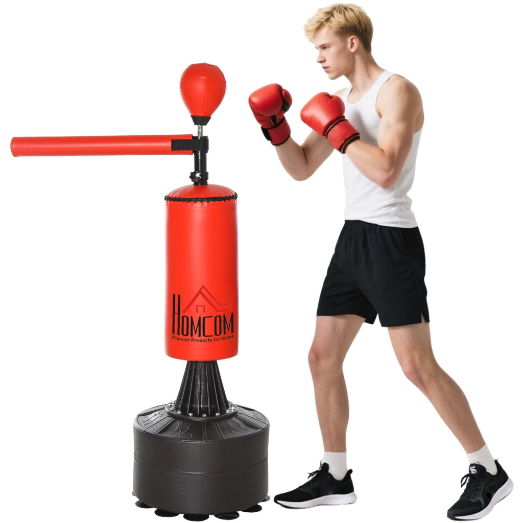 Sacco da Boxe ¨C Minimal ¨C Rosso e Nero, 88x48x155-205 cm