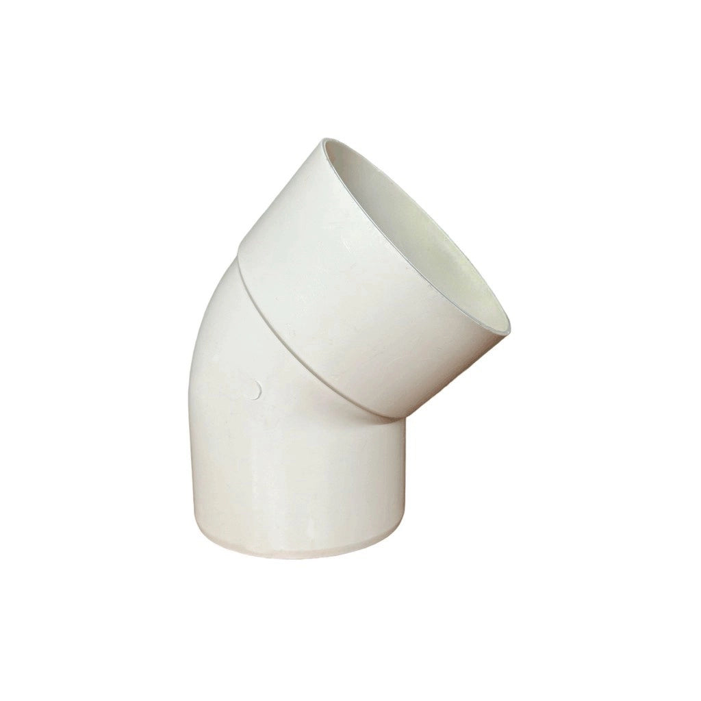 Curva 45° in pvc : Colore - Avorio, Diametro - 82