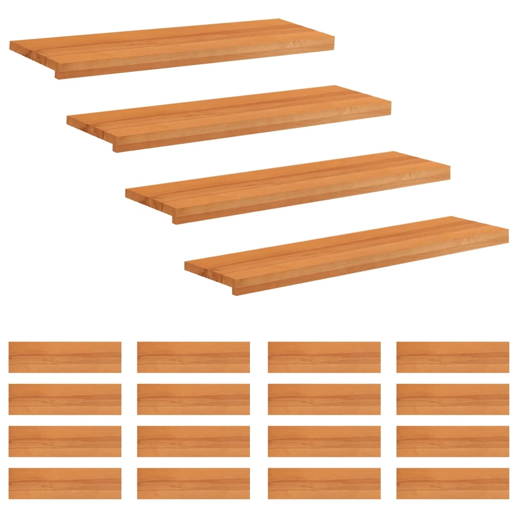 Tappeti per scale 20 pz 90 x 25 x 2 cm Marrone Chiaro 3446486