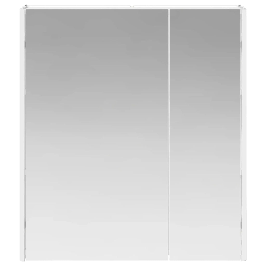 Mobiletto per specchio da bagno Bianco 63,5 x 15,5 x 70 cm 889239