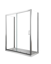 BOX CABINA DOCCIA 3 LATI 2 FISSI E UNO SCORREVOLE 65-67,5x145-150x65-67,5
