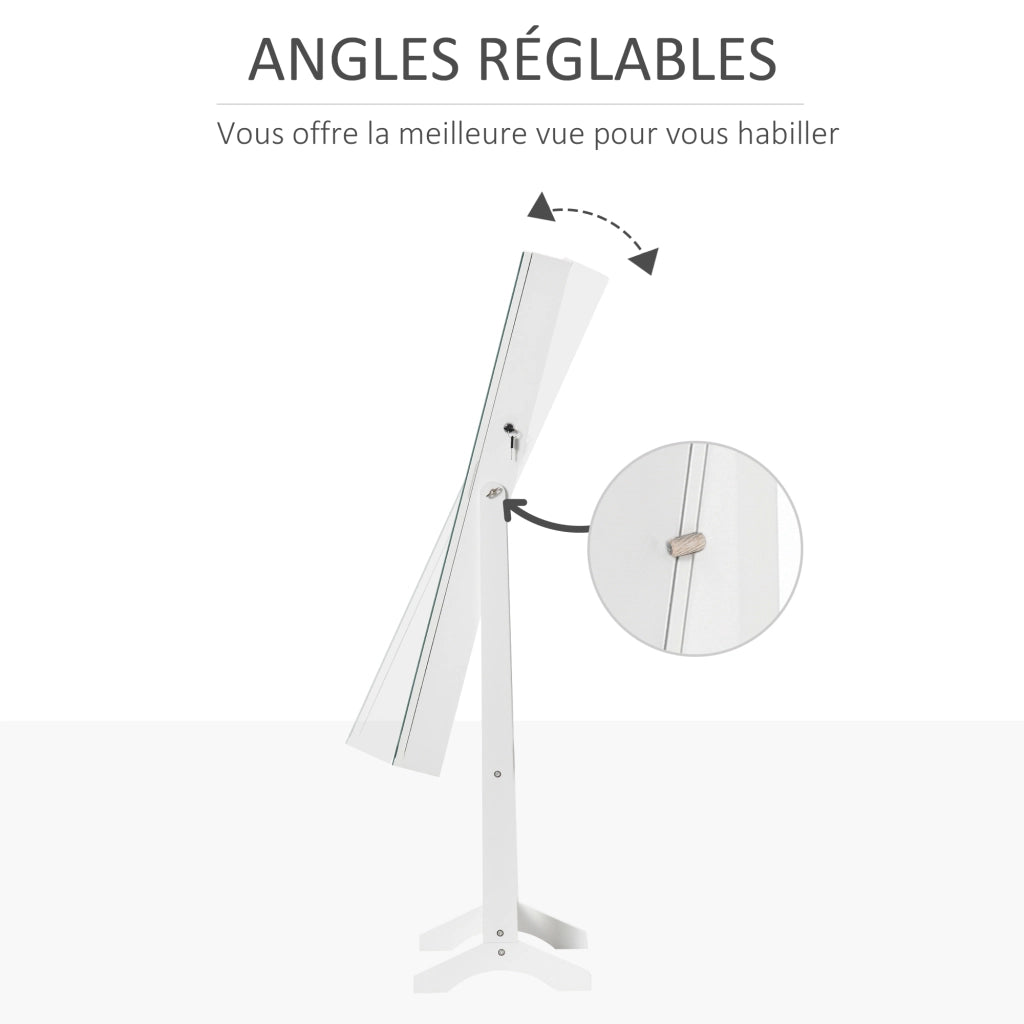 Armadio da trucco con specchio e luci LED ¨C Minimal ¨C bianco