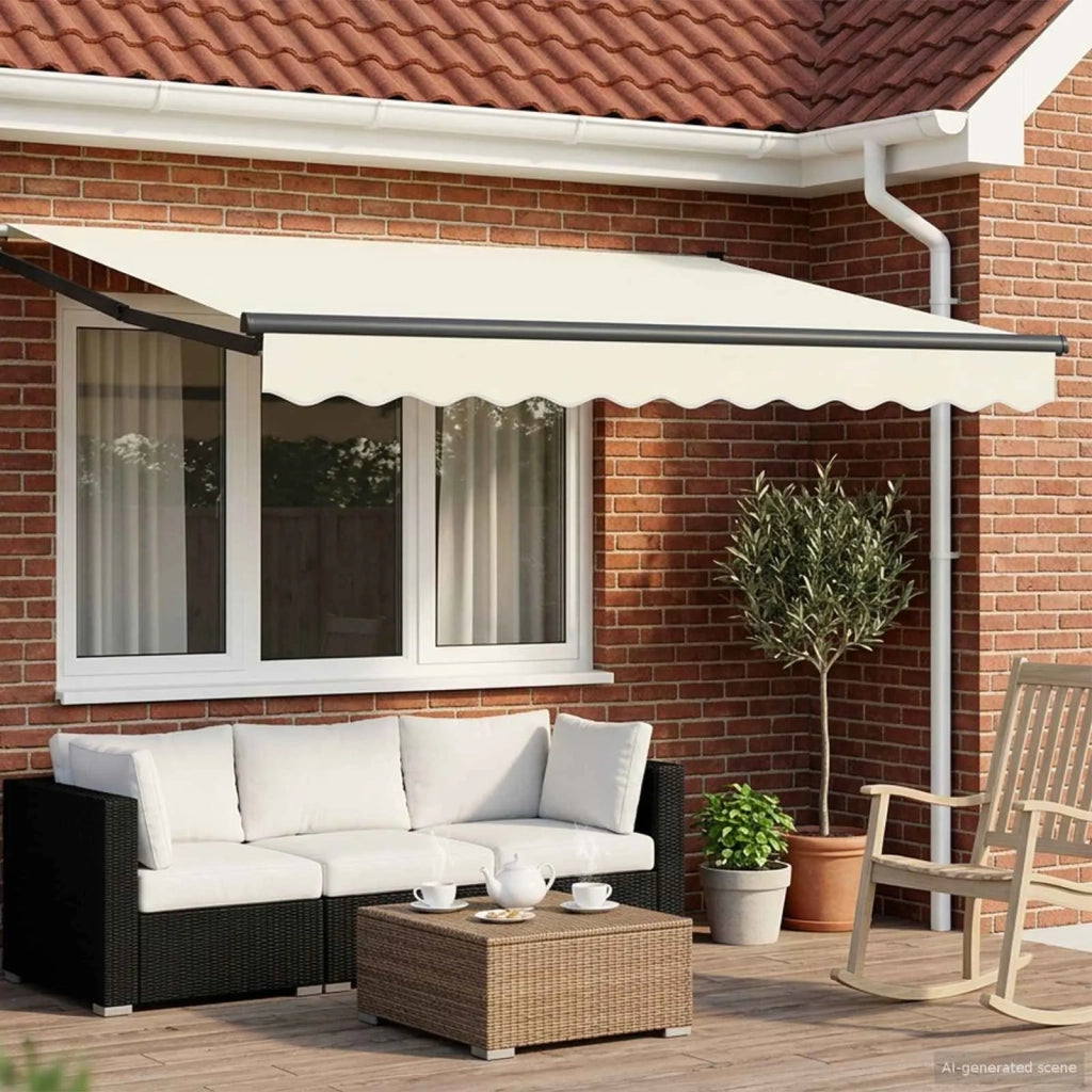 Tettuccio Elettrico Retrattile Crema 3,5 x 2 m CFW5855205