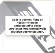Supporti per libri antiscivolo - Supporto per libri in metallo - Supporto per libri nero - Libreria - Librerie - Resistente a urti 

Modello: 
Specifica tecnica: 
Codice prodotto: