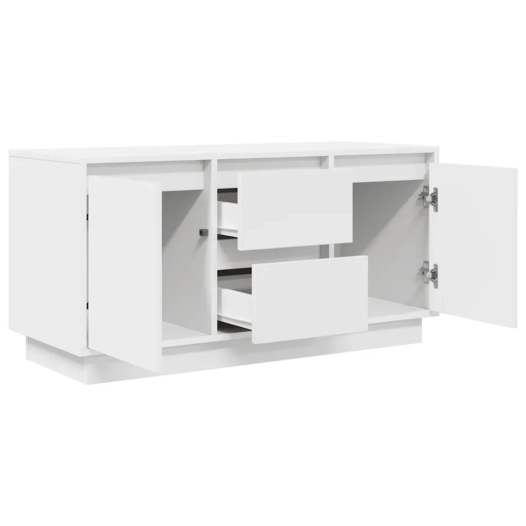 Mobile Porta TV con Luci LED Bianco 100x41x50 cm 861409