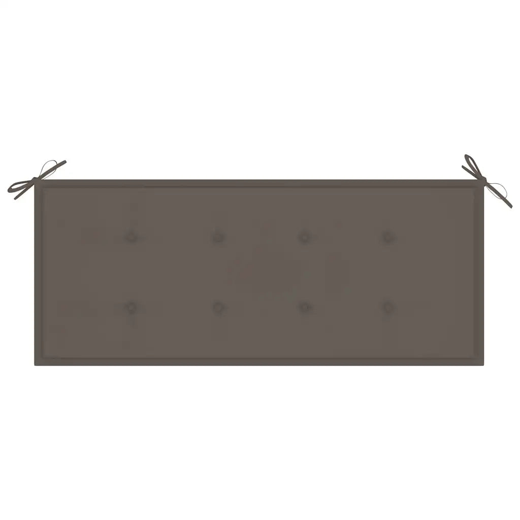 Panca da Giardino con Cuscino 120 cm in Bambù 3063884