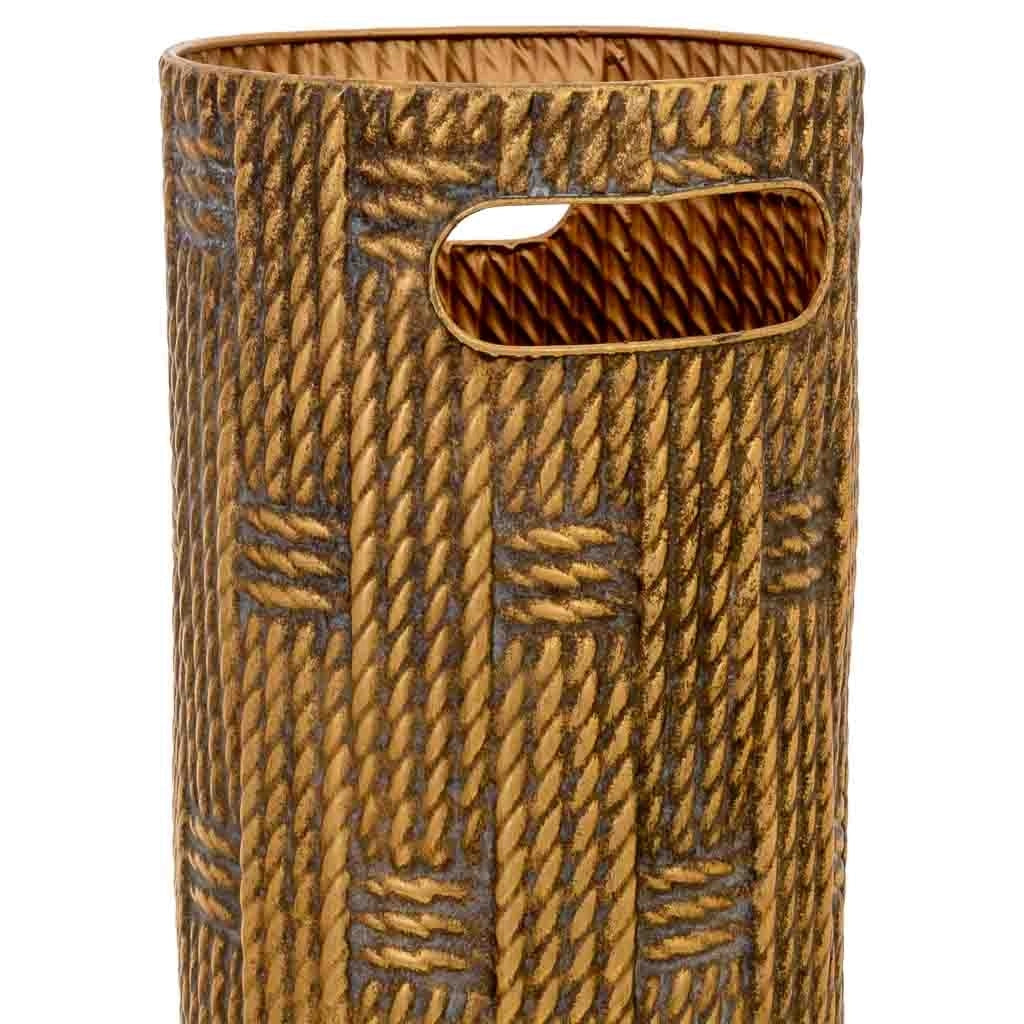 Portaombrelli metallo dorato 20x20x55h cm
