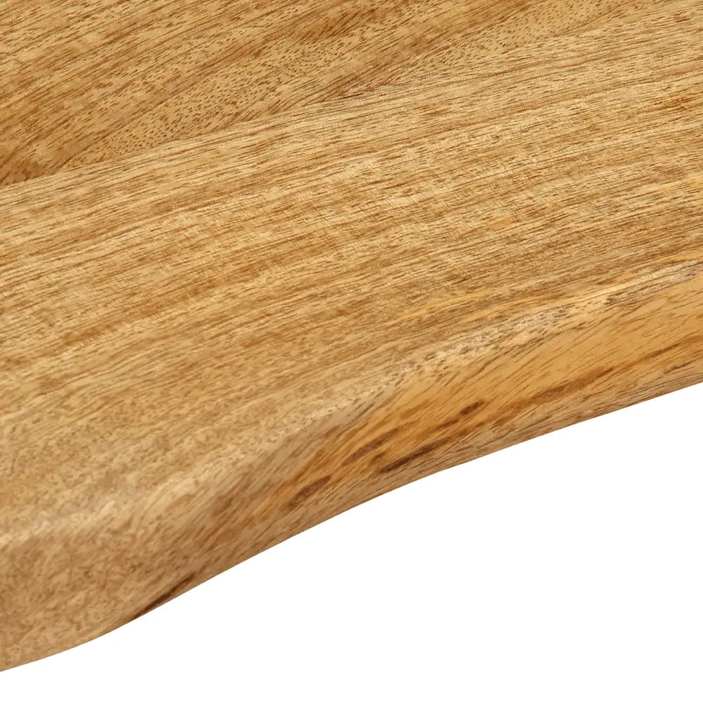 vidaXL Piano Tavolo 140x40x2,5 cm Bordi Vivi in Legno Massello Mango