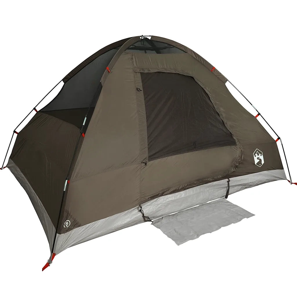 Tenda da Campeggio a Cupola per 2 Persone Marrone Impermeabile 4009640