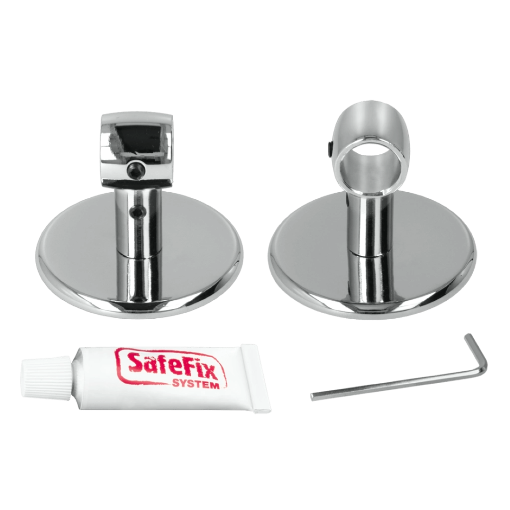 Set 2 Elementi Di Aggancio Per Barra Malta Safe - Metaltex