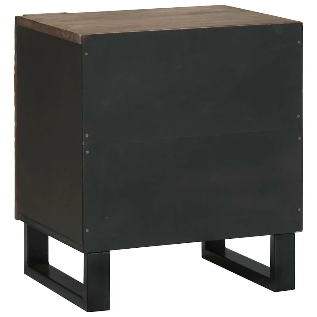 Set di 2 Comodini | Armadio da Notte | Mobiletto da notte Noce 40 x 33 x 46 cm