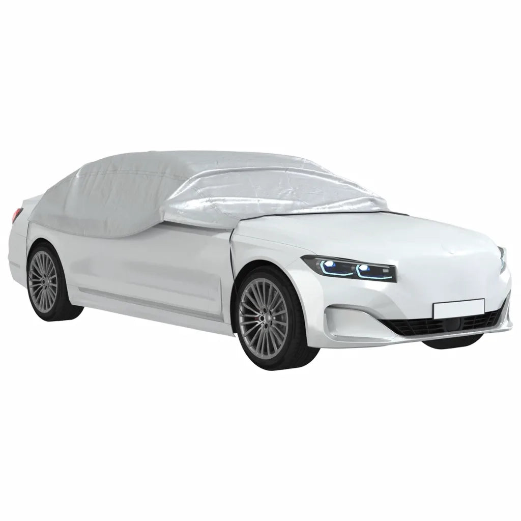 Mezza Copertura Auto con Ganci Argento XL PEVA CFW9197199
