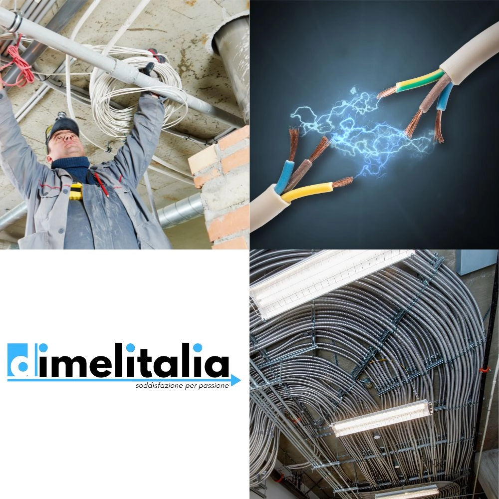 Cavo elettrico grigio fror gommato flessibile tutor tripolare antifiamma 3 fili *** lunghezza metri 100, sezione cond...