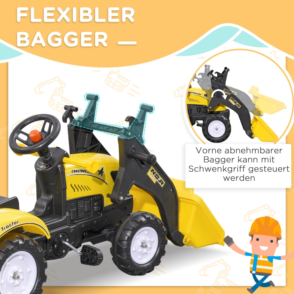 Trattore Giocattolo per Bambini ¨C zephmum ¨C Giallo/Nero