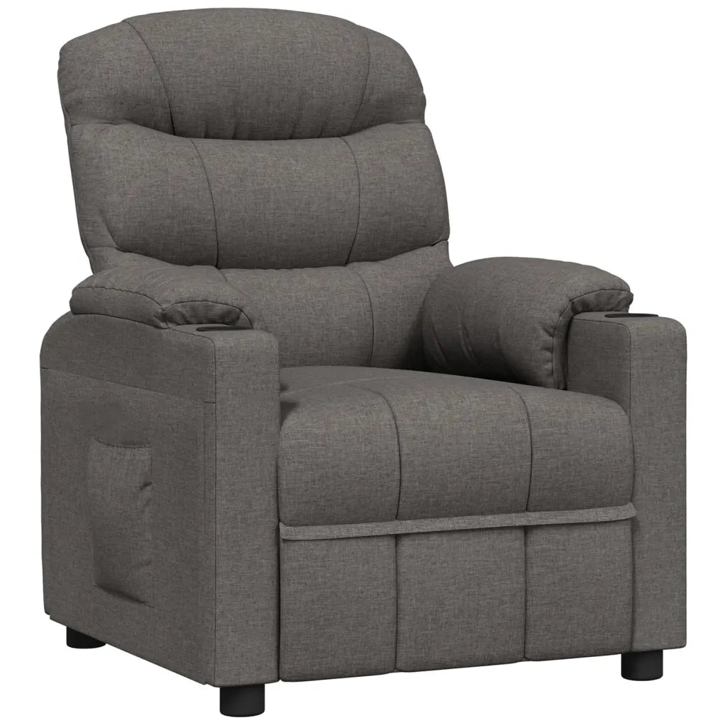 Poltrona Reclinabile in Tessuto Grigio Scuro 348071