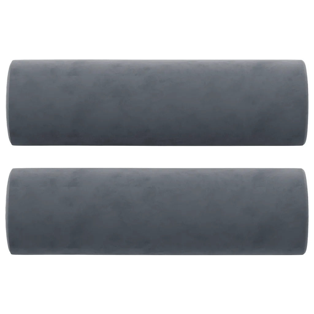 Divano a 3 Posti con Cuscini-Sofa 3 Posti con Cuscini Grigio Scuro 180 cm in Velluto 634853